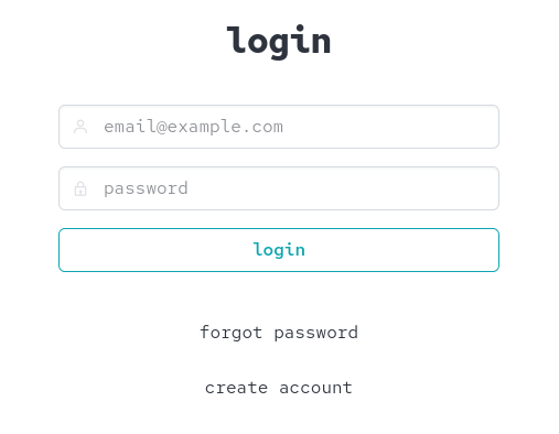 Screenshot of my WIP login page